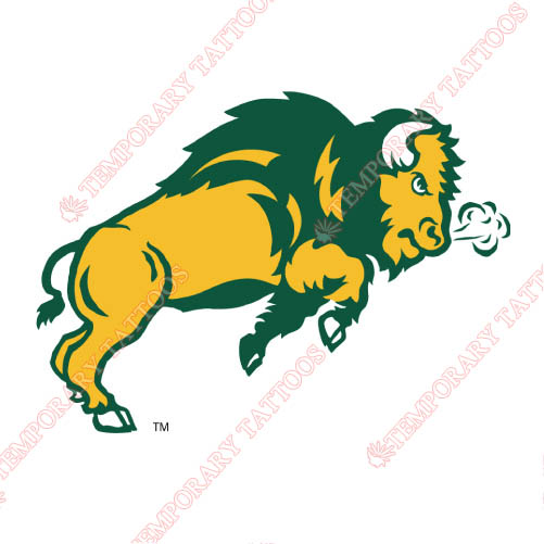 North Dakota State Bison Customize Temporary Tattoos Stickers NO.5604